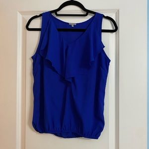 Charlotte Russe Blue Ruffle Top